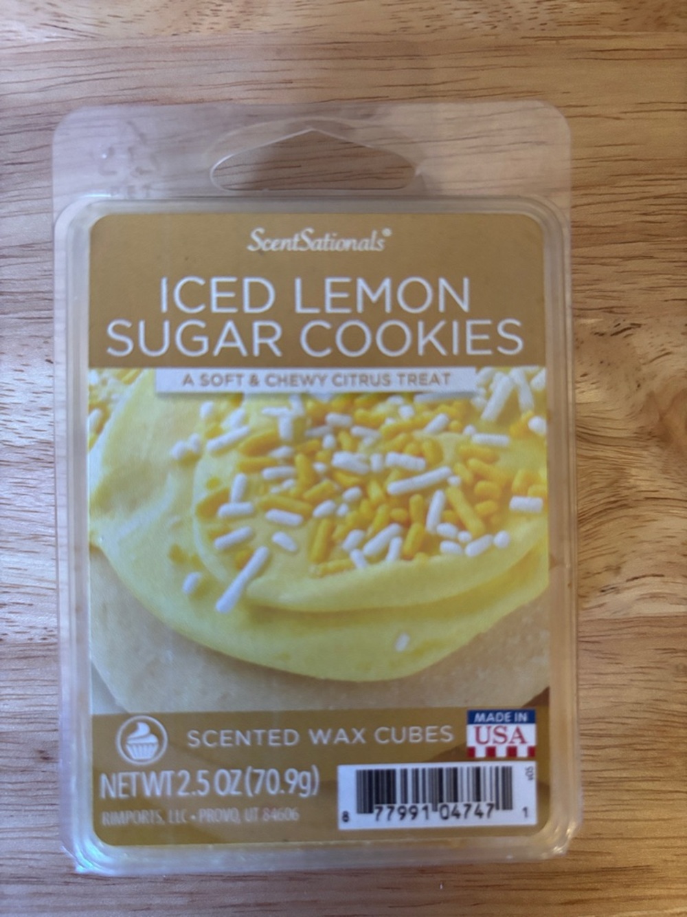 ScentSationals Iced Lemon Sugar Cookies Scented Wax Cubes